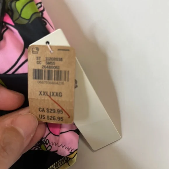 PINK Floral Bikini Bottom size XXL NWT - Picture 4 of 4